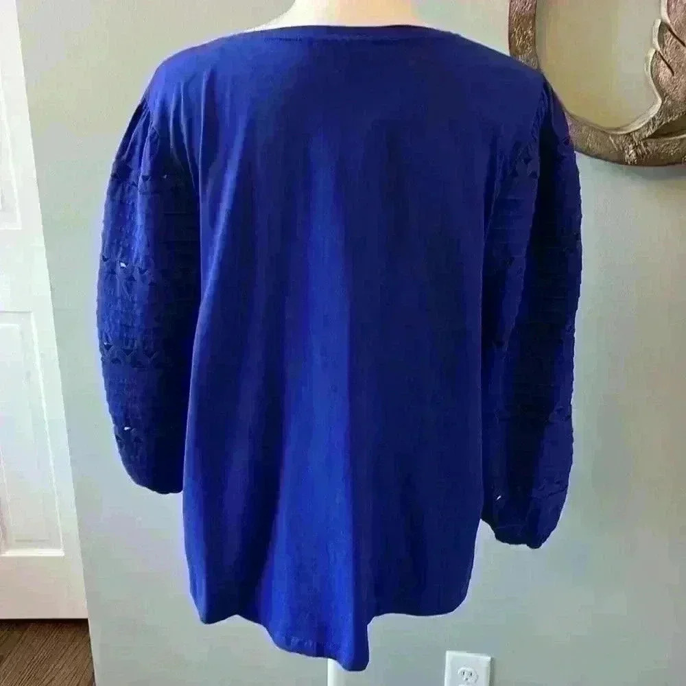 Chicos size 3 gorgeous blue top - Picture 5 of 7